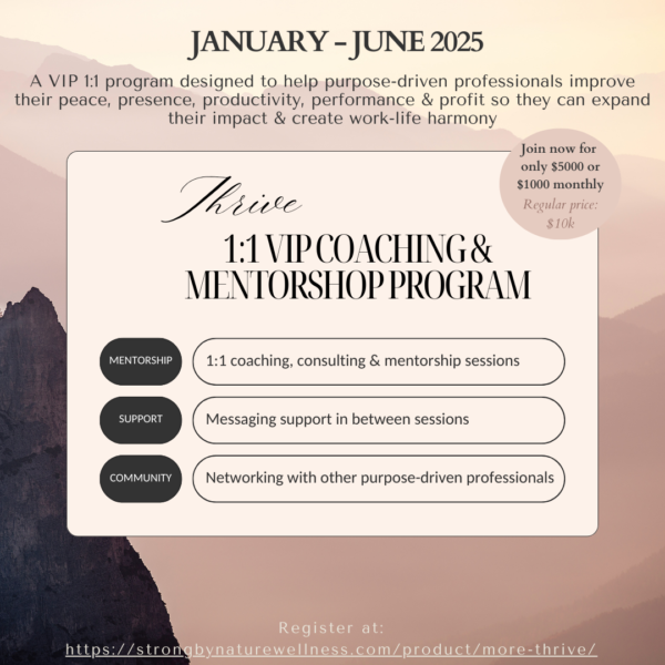 6-Month VIP Coaching Program: Thrive